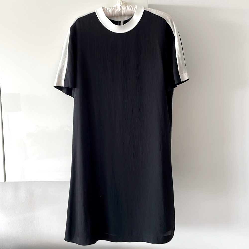 SALE! Rag & Bone Black Lightweight Dress w/ Cream Trim